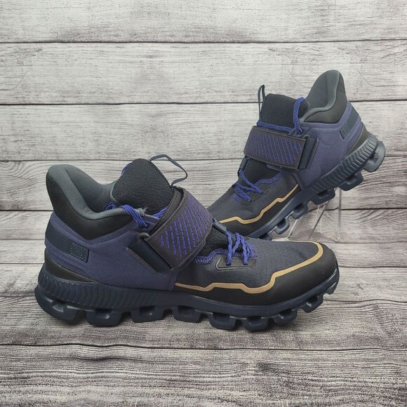 On Men's Cloud Hi Edge Defy Sneaker Shoes Navy/Black (Size 12) - Picture 2 of 7